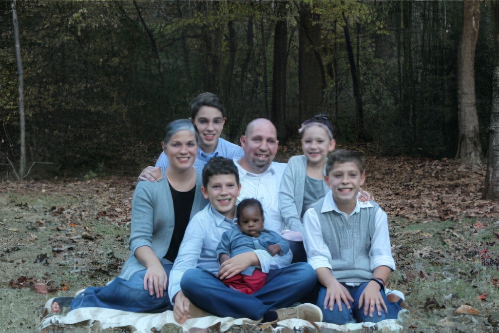 Daniel and Faith with their five children