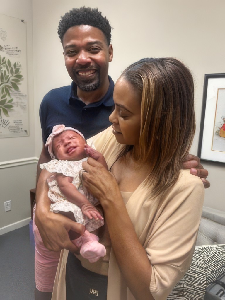 The G Family with their baby girl