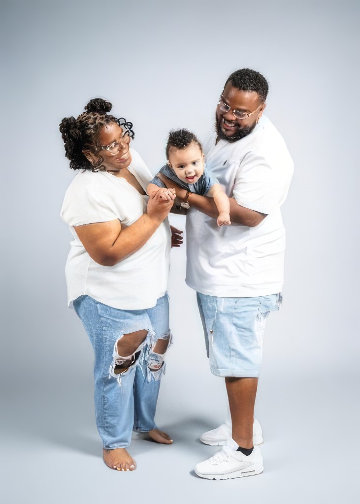 The N Family with their baby